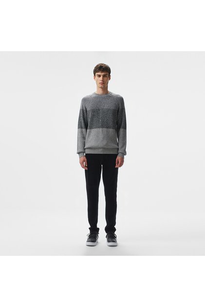 Erkek Tapered Fit Chino Siyah Pantolon