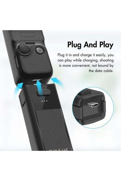 DJI Osmo Pocket 3 Puluz Yüksek Kapasiteli 2800mah Bbatarya (SİYAH