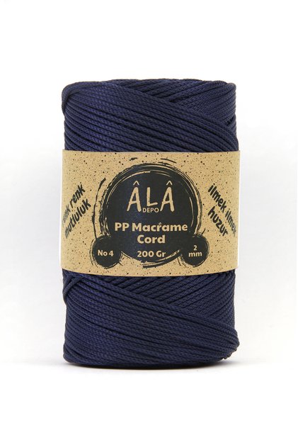 2 mm - 200 Gr Polyester (Pp) Macrame Cord 230 Mt Polyester Macrame Cord Supla Cord and Bag Thread