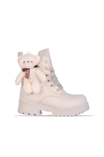 2150 Beige Nova Teddy Bear Girl's Sheepskin Boots