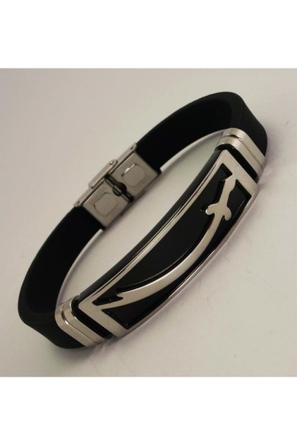 Men's Zulfiqar Sword Rubber Steel Bracelet