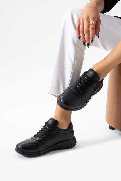 Genuine Leather Women's Casual Sneakers