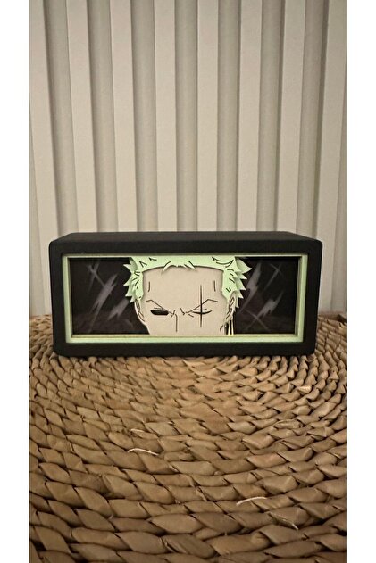 Yubi Design Roronoa Zoro , One Piece - Işık Kutusu, Gölge Kutusu