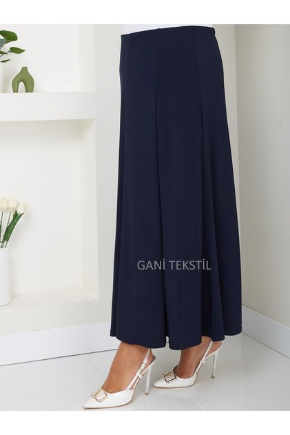 Beli Lastikli Büyük Beden Anne Etek- Sendy Kumaş
