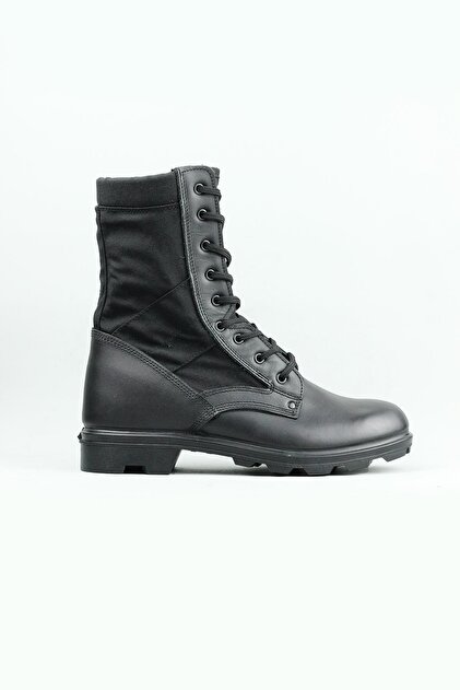 ÖZKAN Canvas Rubber Army Boots Men's Black Oknb58asb - Trendyol