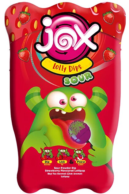 DURUKAN JOX EKŞİ TOZ BANMALI ÇİLEKLİ LOLİPOP 12 GRX6 ADET - Fiyatı