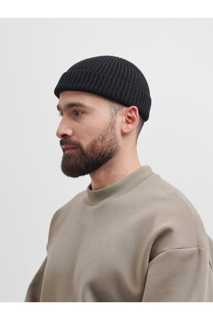 Standard Size Solid Color Short Beret Hipster Beret Skullcap Beret Leon Beret Hip Hop Beret (Black)