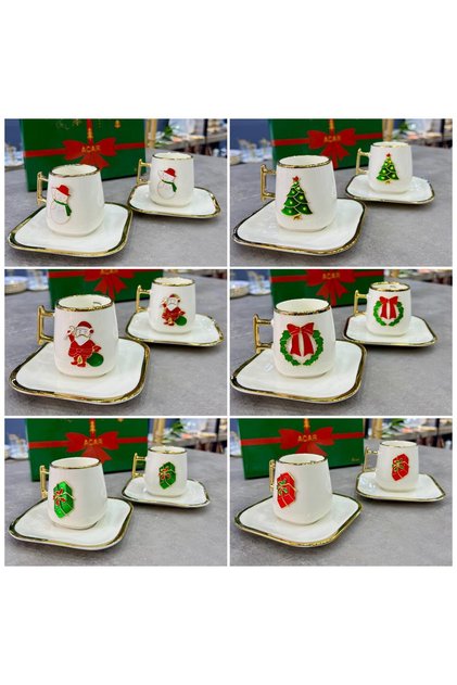 New Year Luxury Porcelain 2-Piece Cup Set Rennes