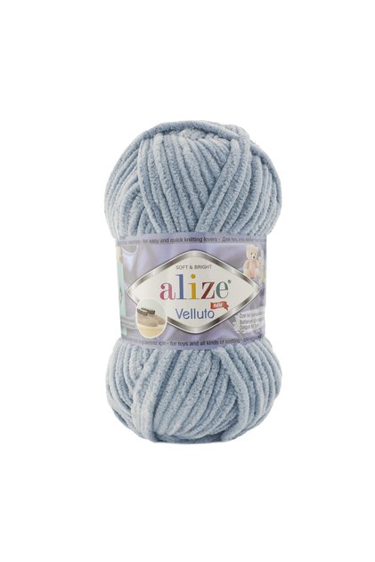 Velluto Velvet Hand Knitting Yarn Color Code:428 Medium Gray
