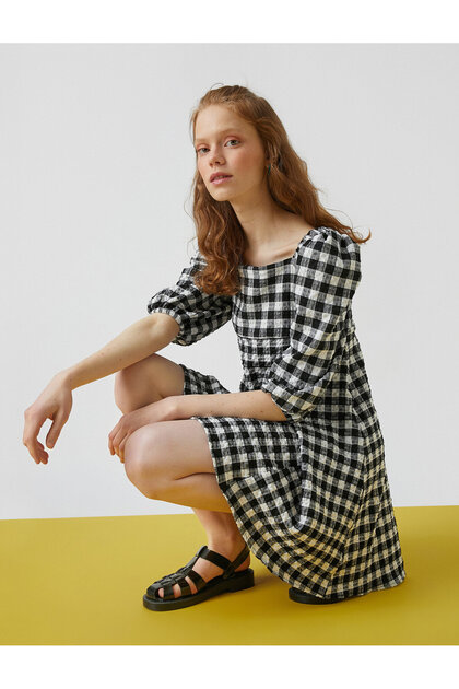 Square Neck Mini Dress