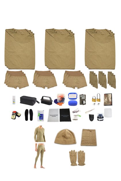 12-Piece Winter Beginner Short Long Term and Paid Military Service Set 2025-2026 Military Thermal Undershirt Boxer