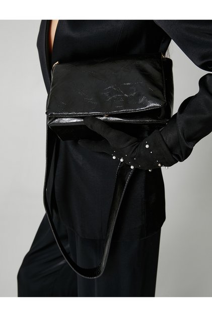 Portfolio Bag Faux Leather with Removable Thin Strap