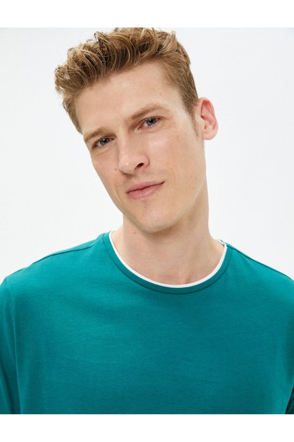 Basic T-Shirt Crew Neck Short Sleeve Cotton