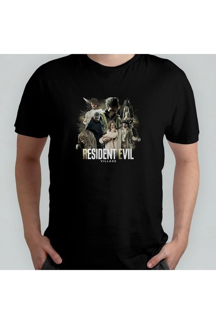 Resident Evil Village 100% Cotton Crew Neck T-Shirt Model 2