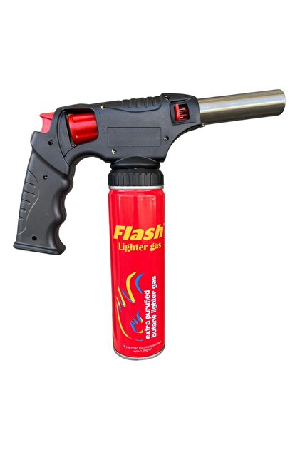 DepoMega 1300 Derece Orijinal Pürmüz Çakmak ST-818 + 1 Adet Flash