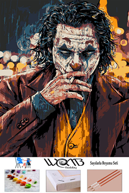 wombhobby Joker 2 Sayılarla Boyama Seti 40x 50 Cm (TUVALE GERİLİ