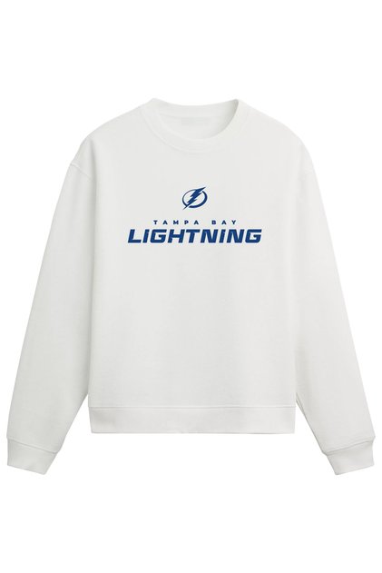 Tampa Bay Lightning Nhl Ice Hockey White Regular Sweatshirt