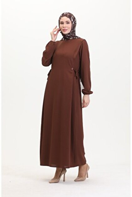 Beyza Spor Dikişli Acı Kahve Renk Ferace 9200 - Fiyatı, Yorumları