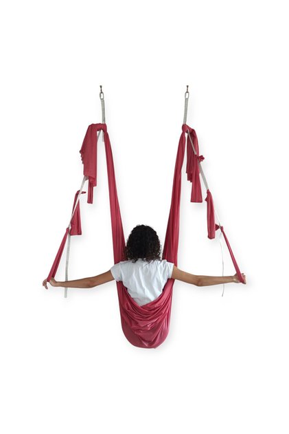 Nana Aerial Fly Antigravity Professional Swing Dusty Rose Yoga Hammock Set