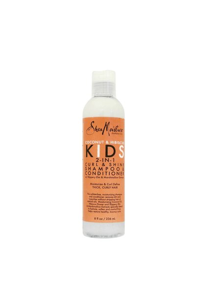 Shampoo & Conditioner with Coconut and Carcadea 2 in 1 by Shya Moisturizer for Kids - 236ml