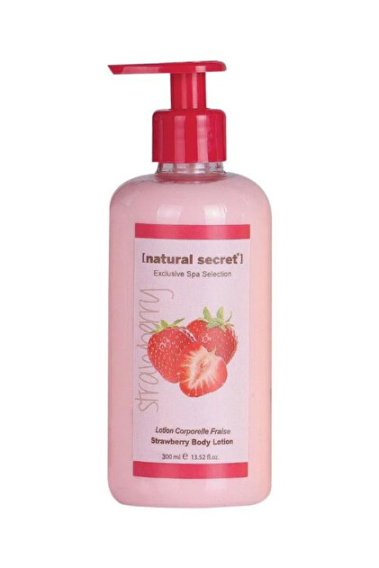 【ペット ア ポルテ】La crème de Fraise リボン付 Natural Secret Çilek Vücut Bakım Losyonu / STRAWBERRY BODY LOTION