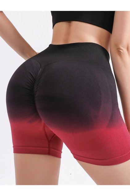 Brazilian Toparlayıcı Yüksek Bel Dikişsiz Kısa Spor Tayt Şort