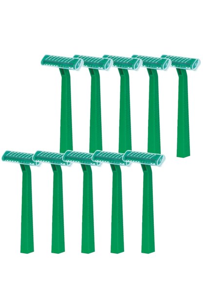 Green Bath Razor - 10 Pieces