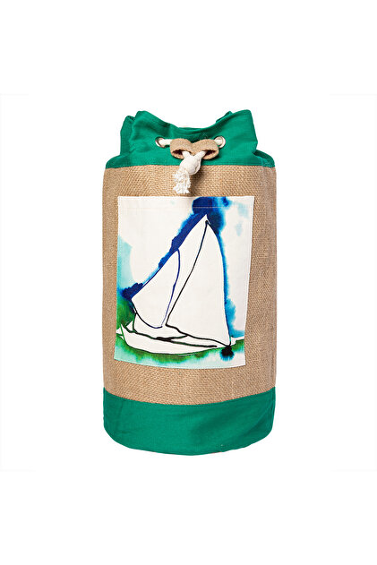 Sailboat Jute Bag