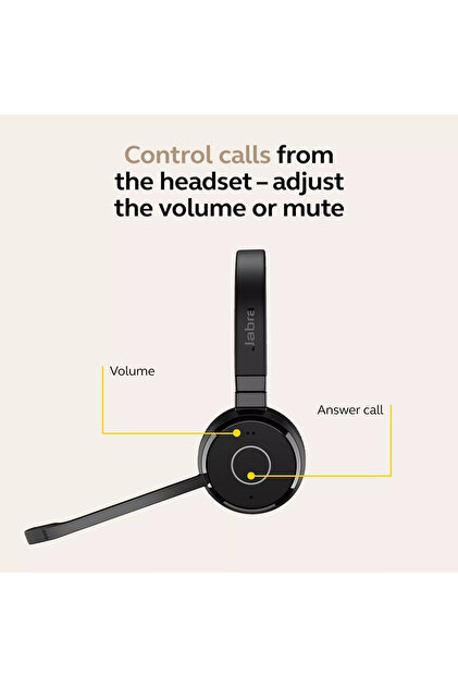Jabra Evolve 65 TE Kablosuz Stereo Kulaklık Microsoft Teams