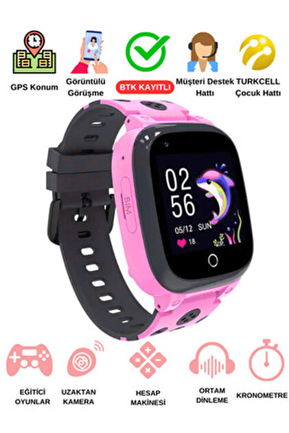 JETZU 4g Görüntülü Konuşma Özellikli Ve Gps Konum Takipli Akıllı