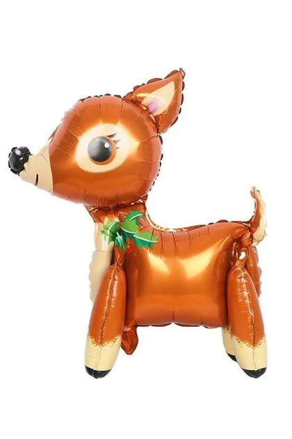 3D Footed Deer Foil Balloon Christmas Deer Balloon