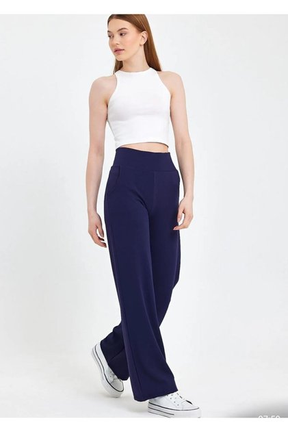 Palazzo Pant with High Waist Recovery Pocket