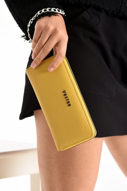Handmade Italian Style 100% Real Genuine Leather Women's Multi Pocket and Multi Compartment Wallet - 053Vostro