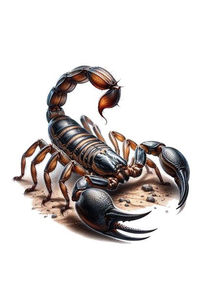Scorpion Akrep Sticker Araba, Motorsiklet, Kask, Laptop, Cam Sticker 13x11 Cm