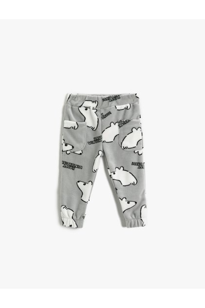 Polar Jogger Sweatpants with Pocket Detail and Elastic Waist