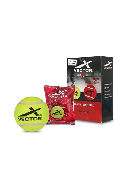 Cricket Tennis Ball (Light) (Pack of 6)