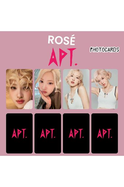 Kpop Dünyasi BLACKPINK Rose '' APT '' Photocards Set - Fiyatı