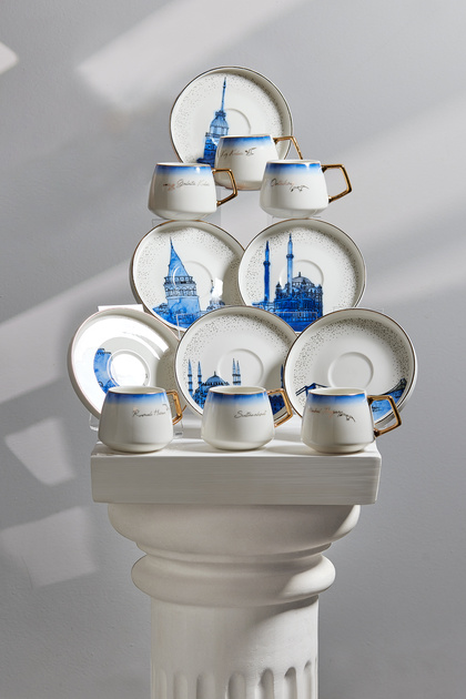 X Ist Collection Istanbul Coffee Cup Set for 6