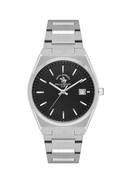 Santa Barbara Polo Sb.1.10495.2 Steel Case with Steel Cord Metallic with 5 Atm Water Resistance Value