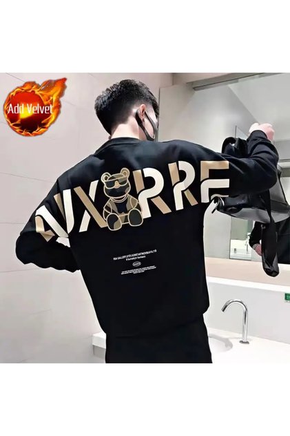 Erkek Giyim ak Üst Grafik Tişörtü Adam için Yuvarlak Yaka Bisiklet Yaka Kapüşonsuz Baskı B