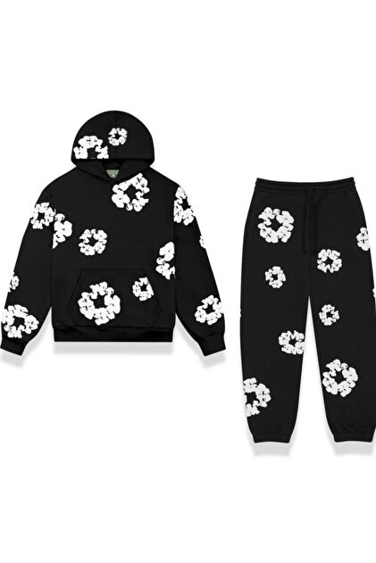 bellanova Denim Tears Printed Swetsher Tracksuit Bottom Top Set