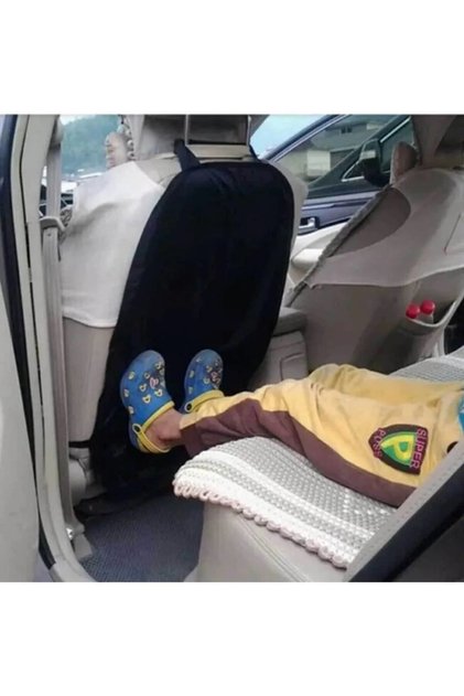 Mc.Pi̇erobaby Car Seat Back Protective Cover Auto Seat Back Protective Cover 1 Piece Black