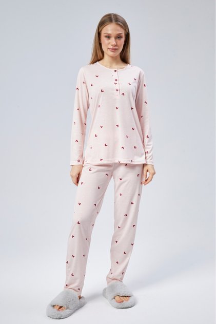 Pajama Set with Placket