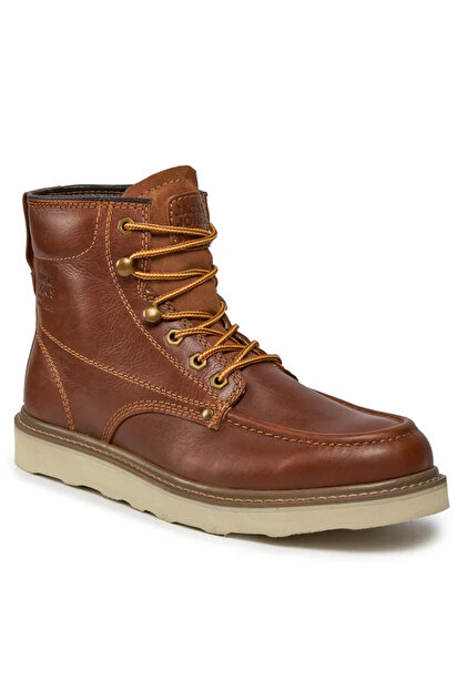 Jack & Jones JFWALDGATE MOC LEATHER BOOT SN Hakiki Deri Eva Taban