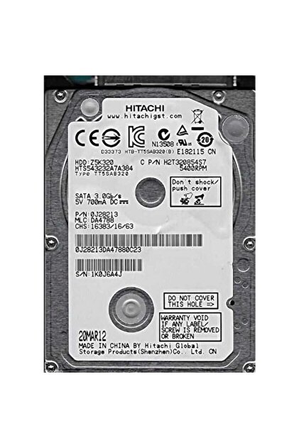 HITACHI Travelstar Z5k320 Hts543232a7a384 2.5