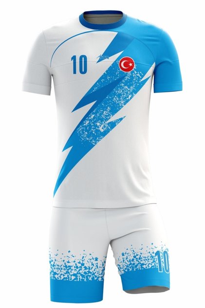 Futbol Forması Şimşek Model - Kişiye Özel Isim Ve Numara Yazılabilir Dijital Baskı Tasarım