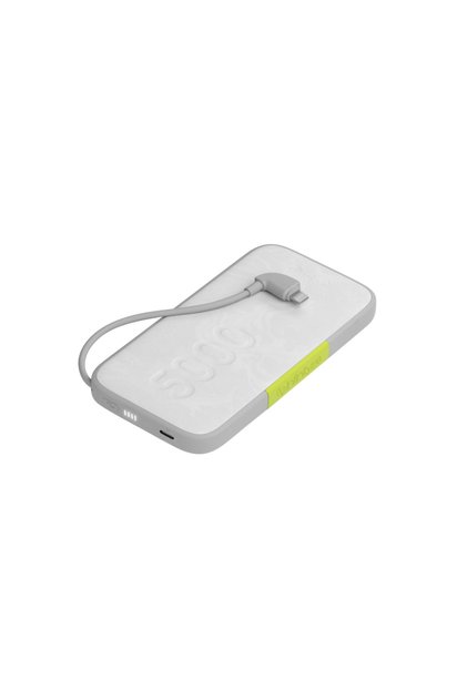 By Harman 5000 Mah Pd 18w Hızlı Şarj Özellikli Entegre Lightning Kablolu Powerbank - Beyaz