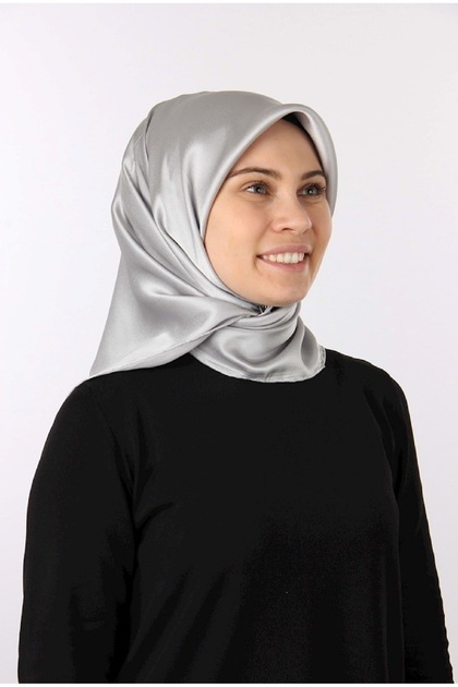 371 Taşlanmış Düz İpek Eşarp 7747758