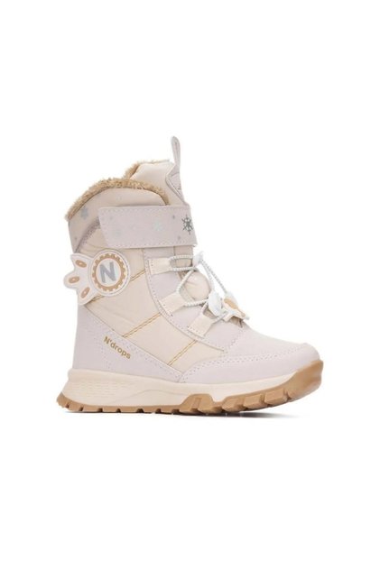 Waterproof Velcro Girl's Boots with Fur Inside