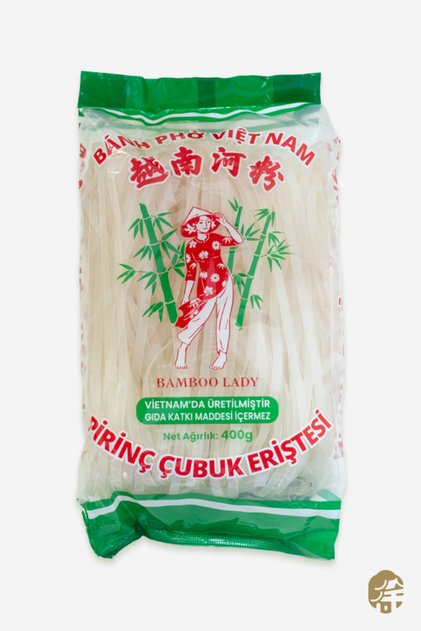 Pirinç Çubuk Eriştesi 5mm ( Vietnamese Rice Stick Noodle 5mm ) - 400G